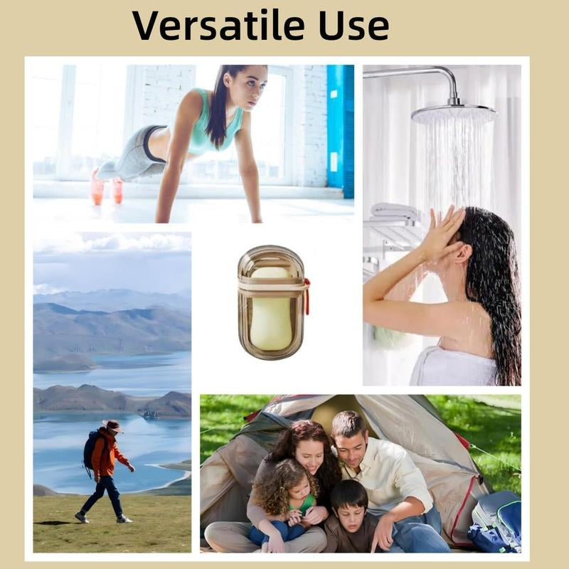 Travel Soap Case Transparent Leakproof Soap Container with Lid Portable Bar Soap Holder for Traveling Bathroom Shower Gym School Camping Vacation Outdoor
