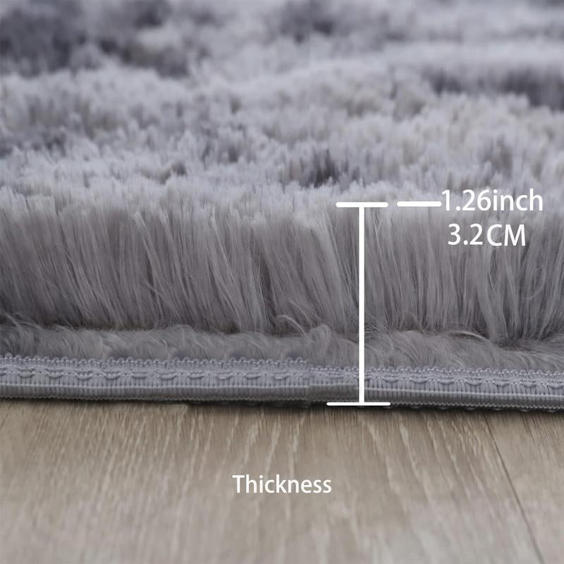 Faux Fur Shag Rug, 1 Count Soft Plush Rug, Comfortable Area Rug, Decorative Carpet for Home Living Room Bedroom